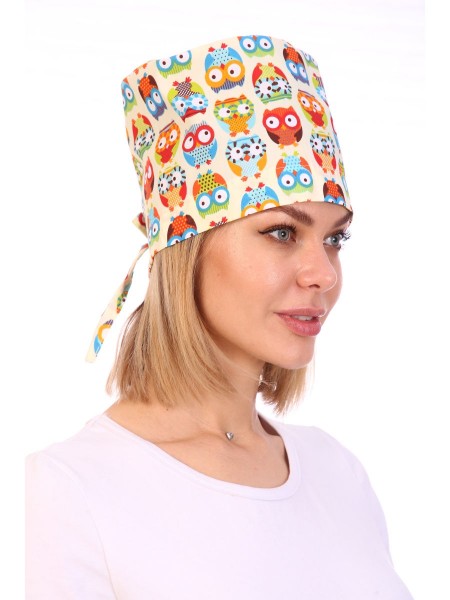Колпак медицинский желтый, белый